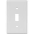 Eaton Wiring Devices Wallplate, 412 in L, 234 in W, 1 Gang, Nylon, White, HighGloss 5134W